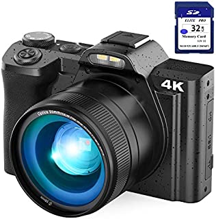 4K Digital Camera Video Camera for YouTube, Kenuo 48MP Vlogging Camera Camcorder with WiFi, 3.5
