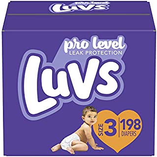 Diapers Size 3, 198 Count - Luvs Ultra Leakguards Disposable Baby Diapers, ONE MONTH SUPPLY