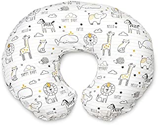 Boppy Original Nursing Pillow and Positioner, Notebook Black and Gold, Cotton Blend Fabric with allover fashion