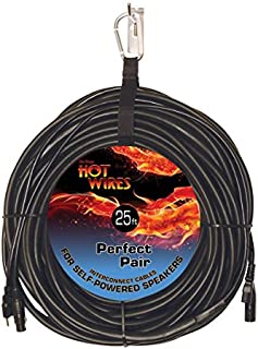 On-Stage Hot Wires Perfect Pair Powered Speaker Interconnect Cable Assembly, 25 Feet