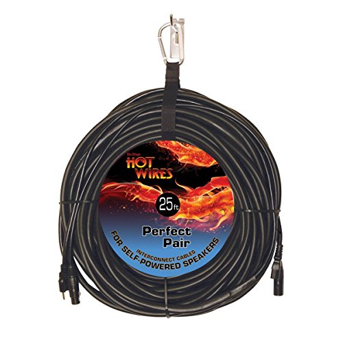 On-Stage Hot Wires Perfect Pair Powered Speaker Interconnect Cable Assembly, 25 Feet