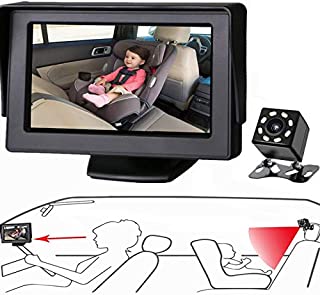 Itomoro Baby Car Mirror, View Infant in Rear Facing Seat with Wide Crystal Clear View,Camera Aimed at Baby-Easily to Observe The Baby's Every Move