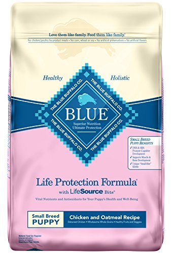 Blue Buffalo Life Protection Formula Natural Puppy Small Breed Dry Dog Food, Chicken and Oatmeal 15-lb