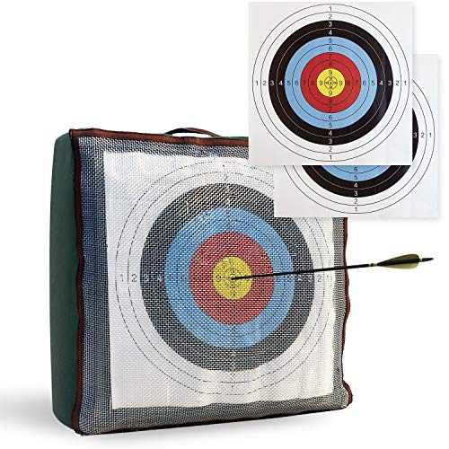 JIALUCONG Archery Target with 2pcs Replaceable Target Paper - Archery Targets for Backyard - Crossbow Target and Arrow Target - Arrow Targets for Shooting Outdoor - Bow and Arrow Targets for Backyard