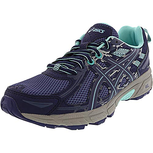 ASICS Women's Gel-Venture 6 Running-Shoes, Ink Blue/Aruba Blue/ Mid Grey, 8.5