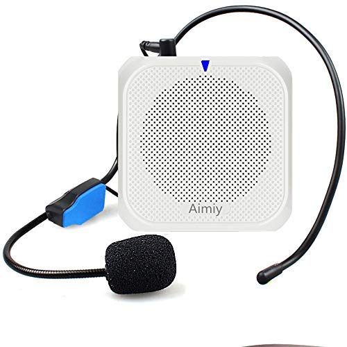 AIMIY Voice Amplifier for Teachers 10W Ultralight 2200mAh Supports TF/USB Portable Microphone and Speaker Loudspeaker Personal Microphone Speech Amplifier for Elderly,Coaches, Training, Presentatio