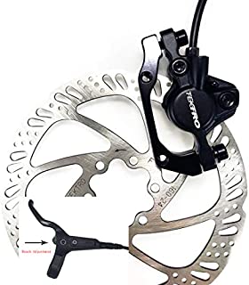 TEKTRO (HD-M275 EU Standard Mountain Bike Hydraulic Disc Brake System (Right Lever to Front Wheel/ 160mm Rotors)&(Left Lever to Rear Wheel/ 160mm Rotors) /Black (Right Lever to Brake The Front Wheel)