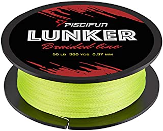 Piscifun Lunker Braided Fishing Line Yellow 10lb 300yards