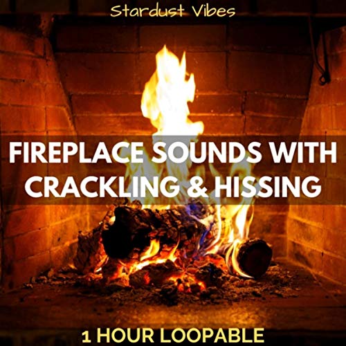 Fireplace Sounds with Crackling & Hissing: One Hour (Loopable)