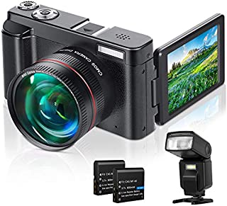 Lecran Digital Camera, WiFi Video Camera FHD 1080P 30FPS 24MP Video Camcorder, YouTube Vlogging Camera with IR Night Vision, 2.88