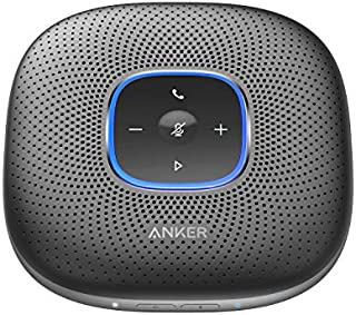 Anker PowerConf Bluetooth Speakerphone, 6 Mics, Enhanced Voice Pickup, 24H Call Time, Bluetooth 5, USB C, Zoom Certified Bluetooth Conference Speaker, Compatible with Leading Platforms For Home Office