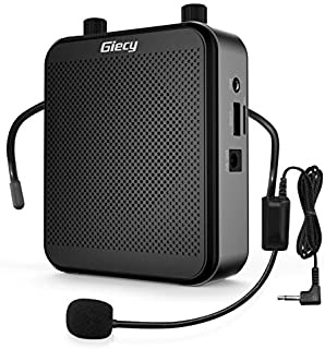 Giecy Voice Amplifier Portable Bluetooth 30W 2800mAh Rechargeable PA System Speaker for Multiple Locations Such as Classroom, Meetings and Outdoors