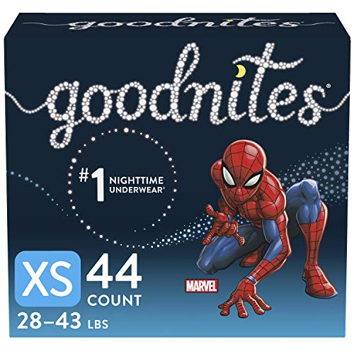 Goodnites Nighttime Bedwetting Underwear, Boys' XS (28-43 lb.), 44 Ct