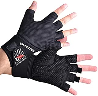 DMoose Weight Lifting Gloves for Deadlifts, Weightlifting, Powerlifting, Crossfit, and Strongman Workouts, Heavy Duty Wrist Support, Gym, and Olympic Bar (Bombshell - Wrist Support, Small)