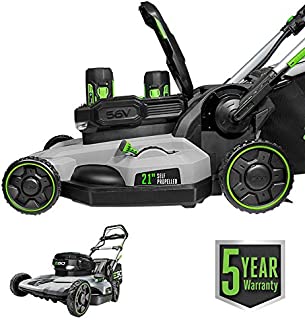 EGO Power+ LM2142SP 21-Inch 56-Volt Lithium-Ion Cordless Electric Dual-Port Walk Behind Self Propelled Lawn Mower with Two 5.0 Ah Batteries & Charger Included