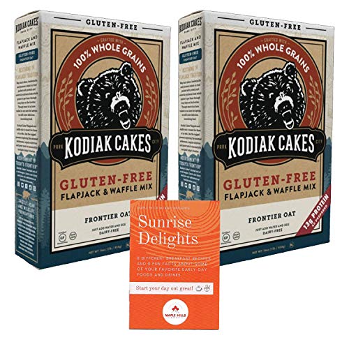 Kodiak Cakes Gluten Free Flapjack and Waffle Mix - Frontier Oat Flavor - Includes Free Recipe and Fun Facts Booklet Sunrise Delights