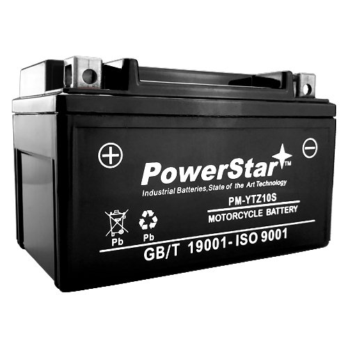 PowerStar Replacement YTZ10S Battery for Honda CBR 600 F4i CB 900 929 954 1000 RR VT600 CD Shadow