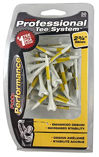 Pride Performance Professional Tee System Plastic Golf Tees (30 Count)