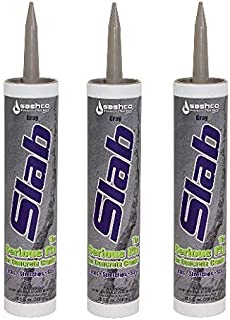 Sashco Slab Concrete Crack Repair Sealant, 10.5 Ounce Cartridge, Gray (Pack of 3)