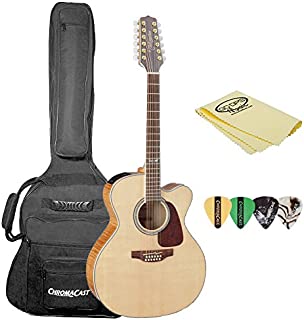 Takamine GJ72CE-12 NAT-KIT-1 Jumbo Cutaway 12-String Acoustic-Electric Guitar