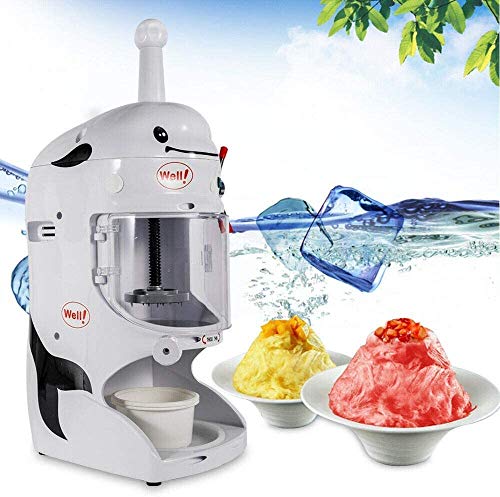 Commercial Electric Ice Shaver Snow Cone Maker Machine Premium Shaved Ice Machine for Milk Tea Shop, Coffee Shop, Home