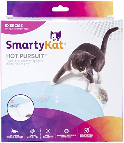 SmartyKat Hot Pursuit Cat Toy Concealed Motion Toy, Blue