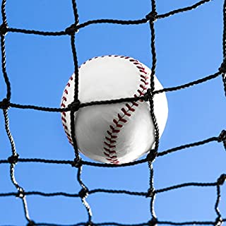 Baseball Backstop Nets [50 Sizes] | Pro Grade Baseball Softball Netting Material  100% Weatherproof | Baseball Net with Overlocked Edging | Reinforced Softball Net (15. 10' x 36')