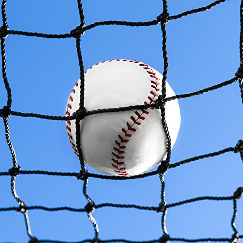 Baseball Backstop Nets [50 Sizes] | Pro Grade Baseball Softball Netting Material  100% Weatherproof | Baseball Net with Overlocked Edging | Reinforced Softball Net (15. 10' x 36')