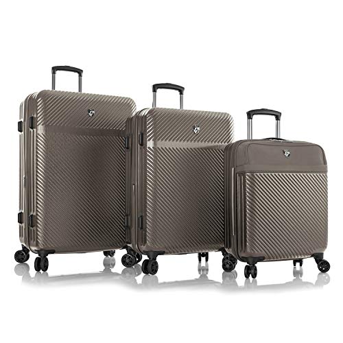 Heys Charge-a-Weigh 2.0 3pc Spinner Luggage Set (Taupe)