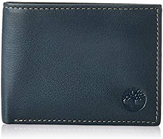 Timberland Men's Blix Slimfold Leather Wallet, Navy, One Size