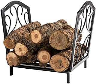 DOEWORKS 17 Inch Small Heavy Duty Indoor/Outdoor Firewood Racks Steel Wood Storage Log Rack Holder