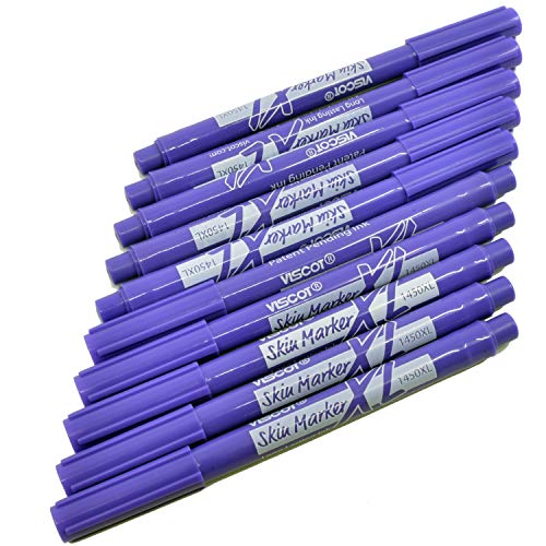 (10 Pack) Viscot Mini XL Surgical Markers Stencil Skin Scribes Element Tattoo Supply