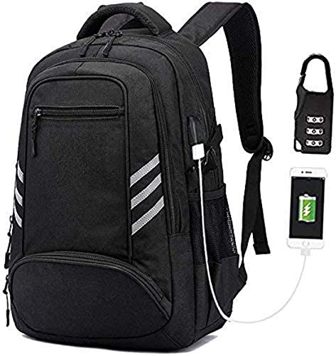 KOLAKO Business Laptop Backpack, Waterproof Casual Hiking Travel Daypack, Anti-Theft Durable College Computer Backpacks Bookbag with USB Charging Port for Men/Women, Fits 15.6 inch Laptop and Tablet