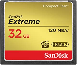 SanDisk Extreme 32GB Compact Flash Memory Card UDMA 7 Speed Up To 120MB/s- SDCFXS-032G-X46