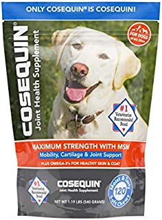 Nutramax Laboratories Cosequin Soft Chews with MSM and Omega-3s, 120 Ct