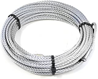 WARN 15236 Replacement Wire Winch Rope Silver, 50 feet