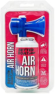 Air Horn for Boating Safety Canned Boat Accessories | Marine Grade Airhorn Can and Blow Horn - 3.5oz