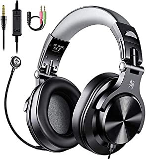 OneOdio Computer Headsets with Microphone - PC Gaming Headphones with Microphone & in-Line Control Mute for Office Zoom Skype Conference Phone Call Laptop Gaming PS4 Online