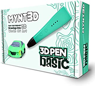 MYNT3D Basic 3D Pen [New for 2020] 1.75mm ABS and PLA Compatible 3D Printing Pen