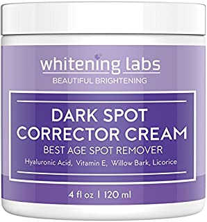 Dark Spot Corrector Face Body Cream. Spot Fade Remover Diminisher for Men and Women 4 OZ