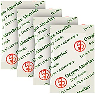 VacYaYa 200CC(100-Pack) Food Grade Oxygen Absorbers Packets for Home Made Jerky and Long Term Food Storage, Stored in Vacuum Bag and 3 times Oxygen Absorption Capacity