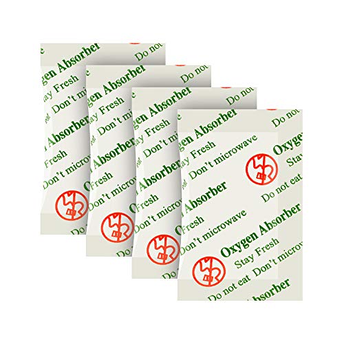 VacYaYa 200CC(100-Pack) Food Grade Oxygen Absorbers Packets for Home Made Jerky and Long Term Food Storage, Stored in Vacuum Bag and 3 times Oxygen Absorption Capacity