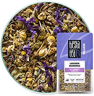 Tiesta Tea - Lavender Chamomile, Loose Leaf Soft Chamomile Herbal Tea, Non-Caffeinated, Hot & Iced Tea, 0.9 oz Pouch - 25 Cups, Natural, Stress Relief & Health Support, Herbal Tea Loose Leaf