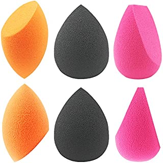 EmaxDesign Makeup Sponges, 6 Pieces Makeup Blender Sponge, Foundation Blending Blush Concealer Eye Face Powder Cream Beauty Sponge