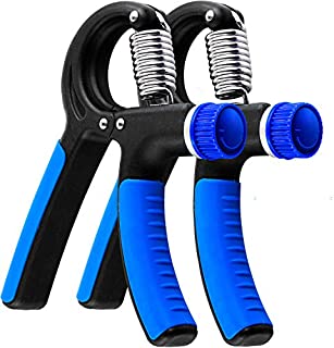 Grip Strength Trainer - 2 Pack Hand Grip Strengthener W/Adjustable Resistance Range 20lbs-90lbs - Robust and Non-Slip Hand Strengthener for Perfect Forearm Grip Workout and Hand Rehabilitation