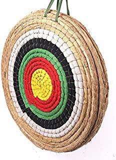 DOSTYLE Traditional Solid Straw Round Archery Target Shooting Bow Coloured Rope Target Face Three Layer for Shooting Practice