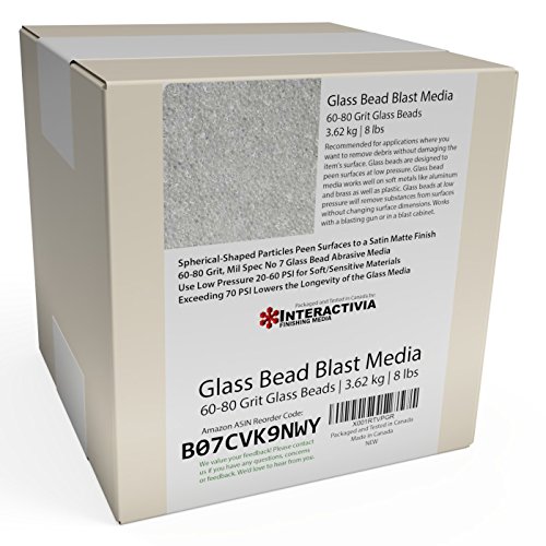 #7 Glass Beads - 8 lb or 3.6 kg - Sand Blasting Abrasive Media (Medium) 60-80 Mesh or Grit