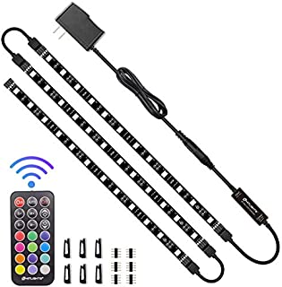 HitLights LED Strip Lights 3 Pre-Cut 12Inch/36Inch LED Light Strip Flexible Color Changing 5050 LED Accent Kit with RF Remote, Power Supply, and Connectors for TV, Home, DIY Decoration