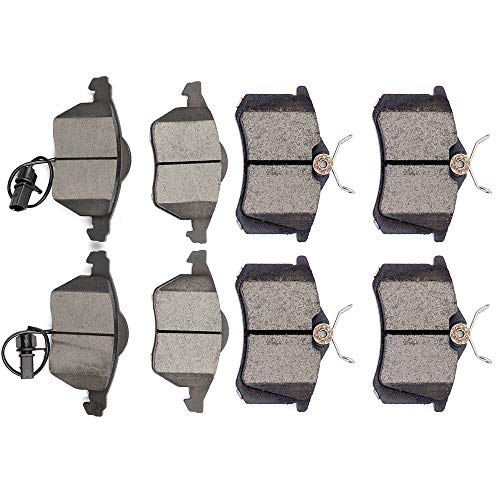 OCPTY Ceramic Brakes Pads, Quick Stop Front Rear Brake Pad fit for 99-08 for Audi A4, 02-06 for Audi A4 Quattro, 98-04 for Audi A6, 98-04 for Audi A6 Quattro, 99-05 for Volkswagen Passat