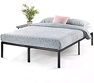 Best Price Mattress 14 Inch Metal Platform Beds w/ Heavy Duty Steel Slat Mattress Foundation (No Box Spring Needed), Black